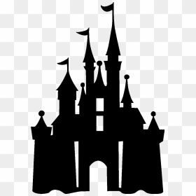 Mickey Magic Kingdom Cinderella - Disney Castle Silhouette Png, Transparent Png - mickey silhouette png