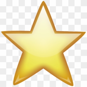Star Emoji Png, Transparent Png - orange star png