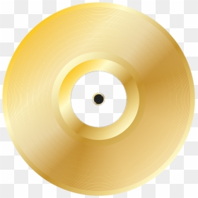 #goldrecord #record #disk #music - Circle, HD Png Download - gold record png