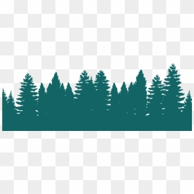 Forest Silhouette Png - Tree Line Silhouette Png, Transparent Png - christmas tree silhouette png