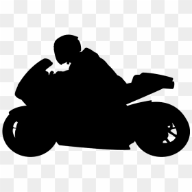 Silhouette, HD Png Download - motorcycle silhouette png