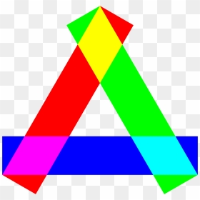 Rgb Long Rectangles Triangle Clip Arts - Clip Art, HD Png Download - blue triangle png