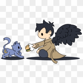 Castiel Chibi Supernatural, HD Png Download - castiel png