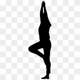 Female Yoga Pose Minus Ground Silhouette Clip Arts - Pregnant Woman Yoga Silhouette, HD Png Download - yoga silhouette png