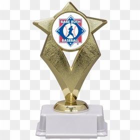 Gold Star Trophy - Babe Ruth Baseball, HD Png Download - world series trophy png