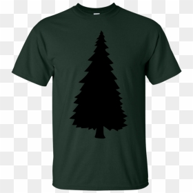Black Silhouette Christmas Tree Christmas Nicholas - I M His Beauty Shirts, HD Png Download - christmas tree silhouette png