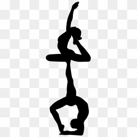 Posturas De Yoga Png, Transparent Png - yoga silhouette png