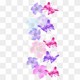 Butterfly Border Png - Butterfly Clipart Border Purple, Transparent Png - purple border png