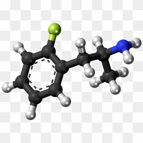 2-fluoroamphetamine Molecule Ball - Molecule, HD Png Download - molecule png