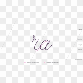 How To Connect Cursive R With A - Handwriting, HD Png Download - handwriting png