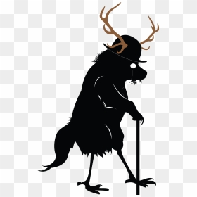 Illustration Clip Art Character Silhouette - Monster Rat Silhouettes, HD Png Download - rat silhouette png