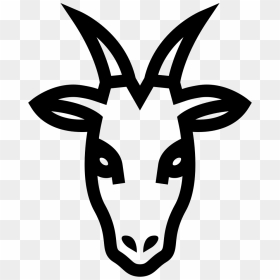 Thumb Image - Goat Head Silhouette Png, Transparent Png - goat horns png