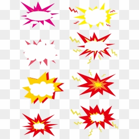 Explosion Clouds Simple Red Png And Vector Image , - Vector Graphics, Transparent Png - red explosion png