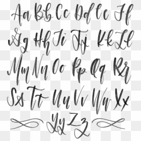 Calligraphy Png Transparent Image - Modern Day Calligraphy Alphabet, Png Download - handwriting png