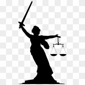 Lady Justice Silhouette, HD Png Download - lady justice png