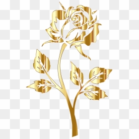 Gold Flower No Background , Png Download - Golden Flowers Without Background, Transparent Png - gold flower png