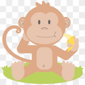 Cute Monkey Clipart - Monkey Clipart Cut, HD Png Download - monkey silhouette png