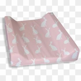 Bunny Silhouette Pink Change Mat Cover - Flamingo, HD Png Download - bunny silhouette png
