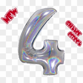 Numero Grande Foil Glitterato Cm 66/26 - Μπαλονια Αριθμοι Ροζ Χρυσο, HD Png Download - tinfoil hat png