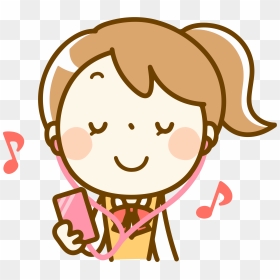 Woman Listening To Music - Listen To Music Clipart Png, Transparent Png - listening png