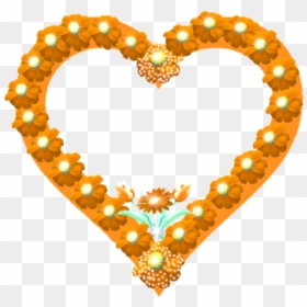 Heart, HD Png Download - gold flower png