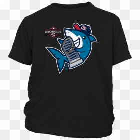 World Series Champions Trophy Shark T-shirt - Black Metal Against Antifa Shirt, HD Png Download - world series trophy png