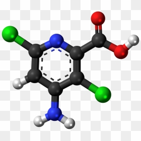 Aminopyralid Herbicide Molecule Png Image - Pyrazinamide Ball And Stick Model, Transparent Png - molecule png