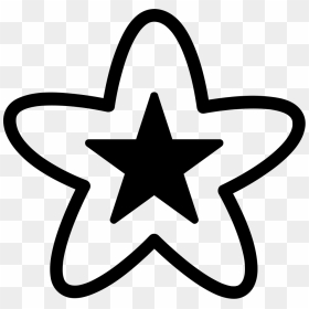 Cute Star - Cute Star Black And White, HD Png Download - cute star png