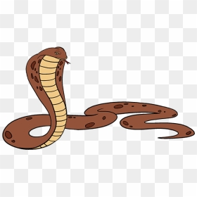 How To Draw Cobra - Cartoon Drawing Of Cobra, HD Png Download - snake tongue png
