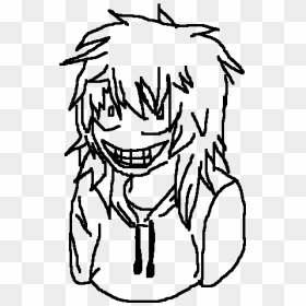 Line Art, HD Png Download - jeff the killer png