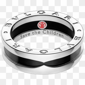 Save The Children One-band Sterling Silver Ring With - Bvlgari Men Rings, HD Png Download - wedding bands png
