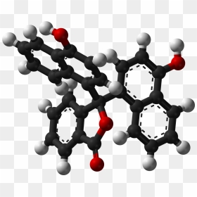 Naphtholphthalein 3d Balls - Turns Phenolphthalein Red, HD Png Download - molecule png