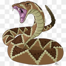 Diamondback Clipart Clip Royalty Free Library Png Sector - Western Diamondback Rattlesnake Cartoon, Transparent Png - snake tongue png