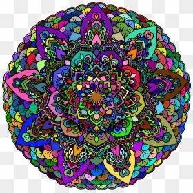 Abstract Art Color Clip Art - Colored Mandala, HD Png Download - abstract art png