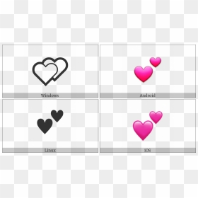 Transparent Two Hearts Png - Heart, Png Download - two hearts png
