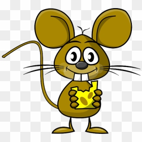 Mouse With Cheese Clipart, HD Png Download - rat silhouette png
