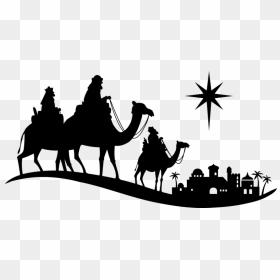 Come To Bethlehem - Star Of Bethlehem Black And White, HD Png Download - star of bethlehem png
