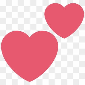 Two Hearts Emoji Twitter, HD Png Download - two hearts png