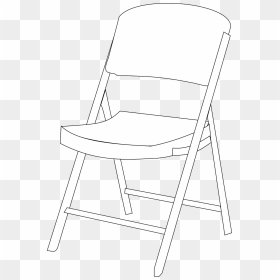White Chair Vector Png, Transparent Png - folding chair png
