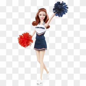 Auburn University Barbie Doll , Png Download - Cheerleader Barbie Chelsea Dolls, Transparent Png - barbie doll png