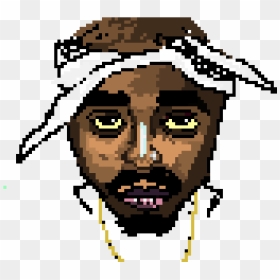 2pac Transparent Silhouette - 2pac Clipart Black And White, HD Png
