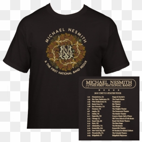 Nesmith First National Band Tour Shirt - Emblem, HD Png Download - phil lester png