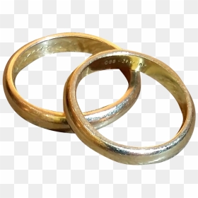 Golden Rings - Engagement Ring, HD Png Download - wedding bands png