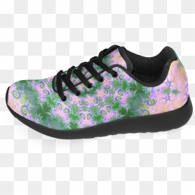 Rose Pink Green Explosion Of Flowers Mandala Women"s - Outdoor Shoe, HD Png Download - green explosion png