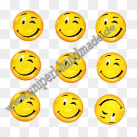 Emoji Cabochon, 14 Mm, Smiling Face With Winking Eye - Smiley, HD Png Download - laughing face emoji png