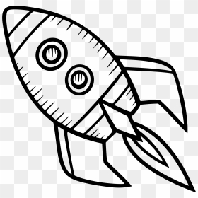 Spaceship Clipart Png - Spaceship Rocket Clipart Black And White, Transparent Png - spaceship clipart png