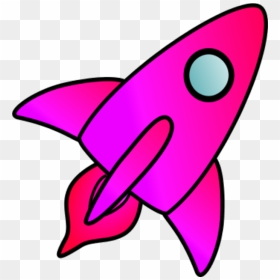 Spaceship Clipart Pink - Medios De Transporte Aereos Animados, HD Png Download - spaceship clipart png