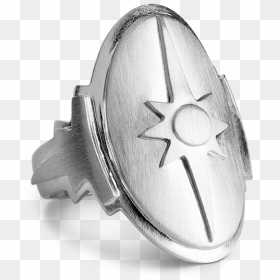 Shield Ring"  Title="shield Ring - Jane Kønig Shield Ring Guld, HD Png Download - silver shield png