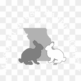 Transparent Playboy Bunny Clipart - Domestic Rabbit, HD Png Download - bunny silhouette png