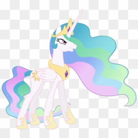 Awesome Celestia Pics - Angry Mlp Celestia Vector, HD Png Download - princess celestia png